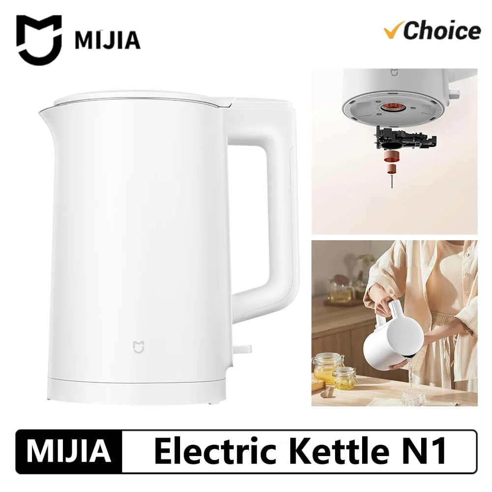 NEW MIJIA Electric Kettle N1 Fast Hot Boiling Pot Stainless Water Kettle 220V Hotel Family Trip Kitchen Smart Kettle Home -CN