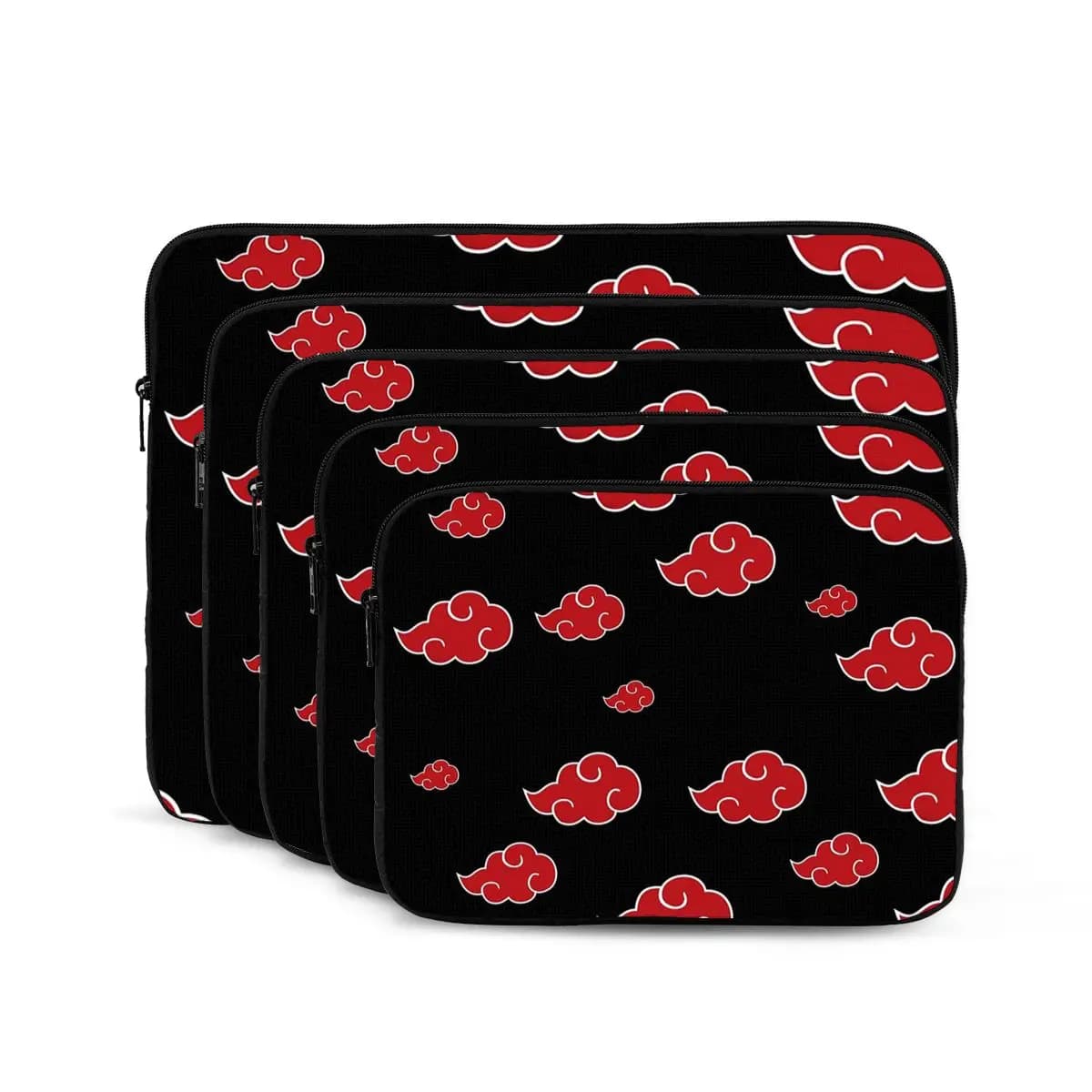 Black And Red Cloud Notebook Laptop Bag Case Pouch 10 12 13 15 17 Inch For Macbook Air Pro Tablet Shockproof Case Bag