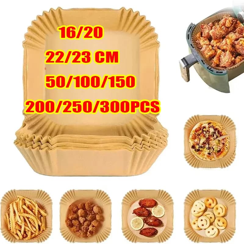 50/100pcs Air Freshener Airfryer Anti-Fabric Oven Card Rolling Machine Air Frying Machine Paper Kitchen Accessories