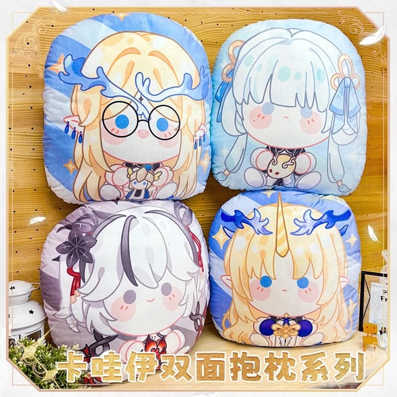 Anime Role Wuthering Waves Camellya Jinhsi Cartethyia Throw Pillow Cartoon Dango Cosplay Siesta Back Cushion Props Birthday Gift