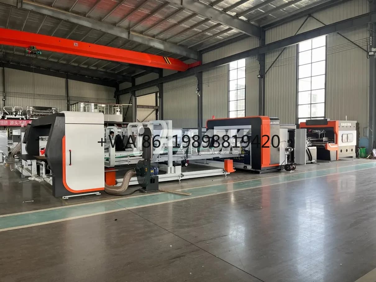 Incollatore con reggiatura e incollatrice per la produzione di scatole Cucitrice automatica per scatole di cartone ondulato