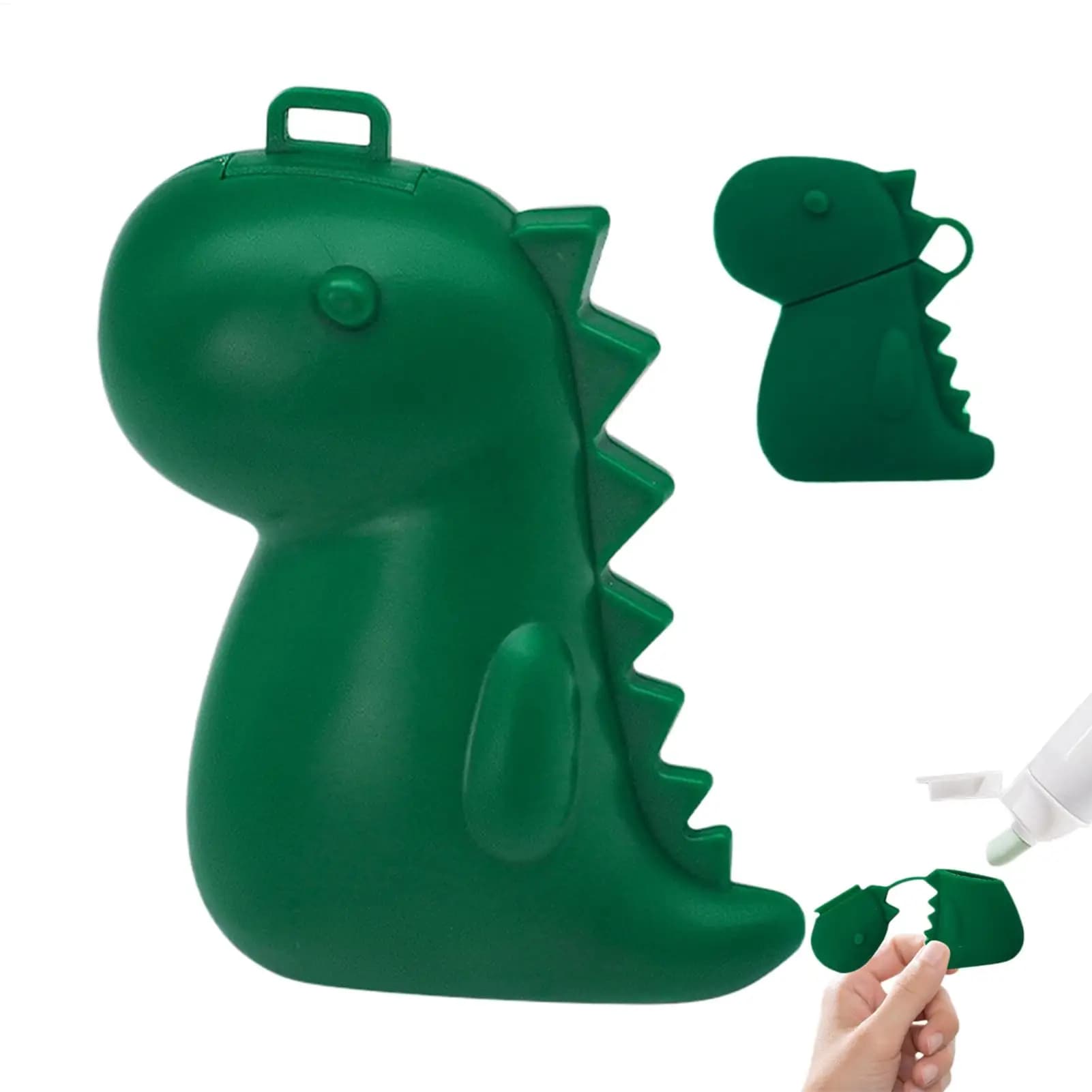 Portaspazzolino a forma di dinosauro, custodia protettiva portatile in silicone per viaggi, bagno, crociere, casa, lavabo, accessori per il bagno