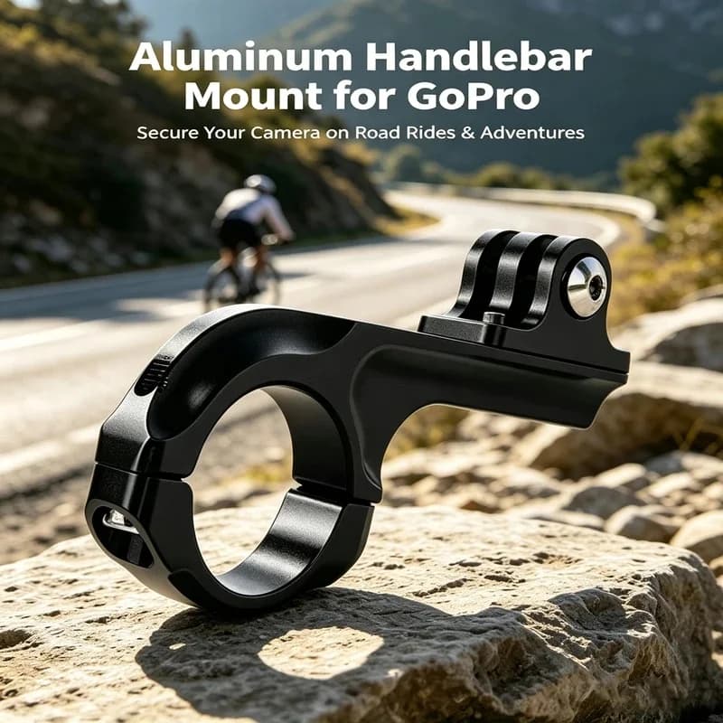 Aluminum Handlebar Mount Bicycle Holder For GoPro Hero 13 12 11 10 9 8 5 SJCAM AKASO Insta360 DJI Osmo Action Camera Accessories