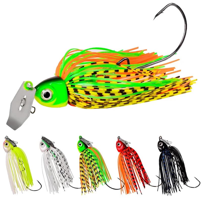 12G/15G/20G/Chatter esca spinner esca senza erbacce richiamo di pesca Buzzbait wobbler chatterbait per spigola luccio walleye pesce
