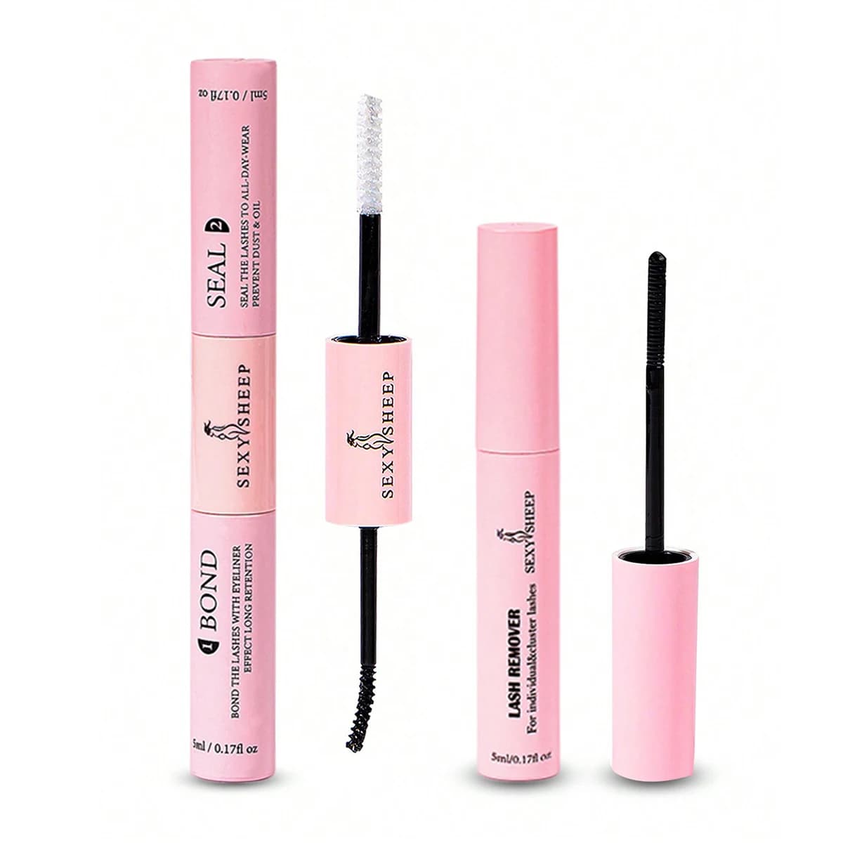 Colla e sigillo per ciglia 10ml Colla e sigillo per ciglia individuali tenuta super forte Estensione ciglia fai da te e rimozione colla per ciglia Kit da 5 ml