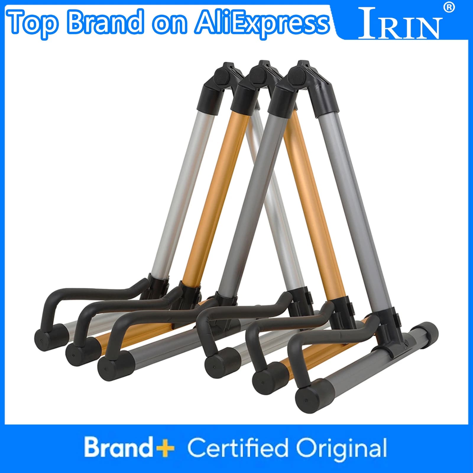 Supporto per Chitarra IRIN Universale Portatile Pieghevole in Lega, Treppiede per Strumenti a Corda, Accessori per Chitarra
