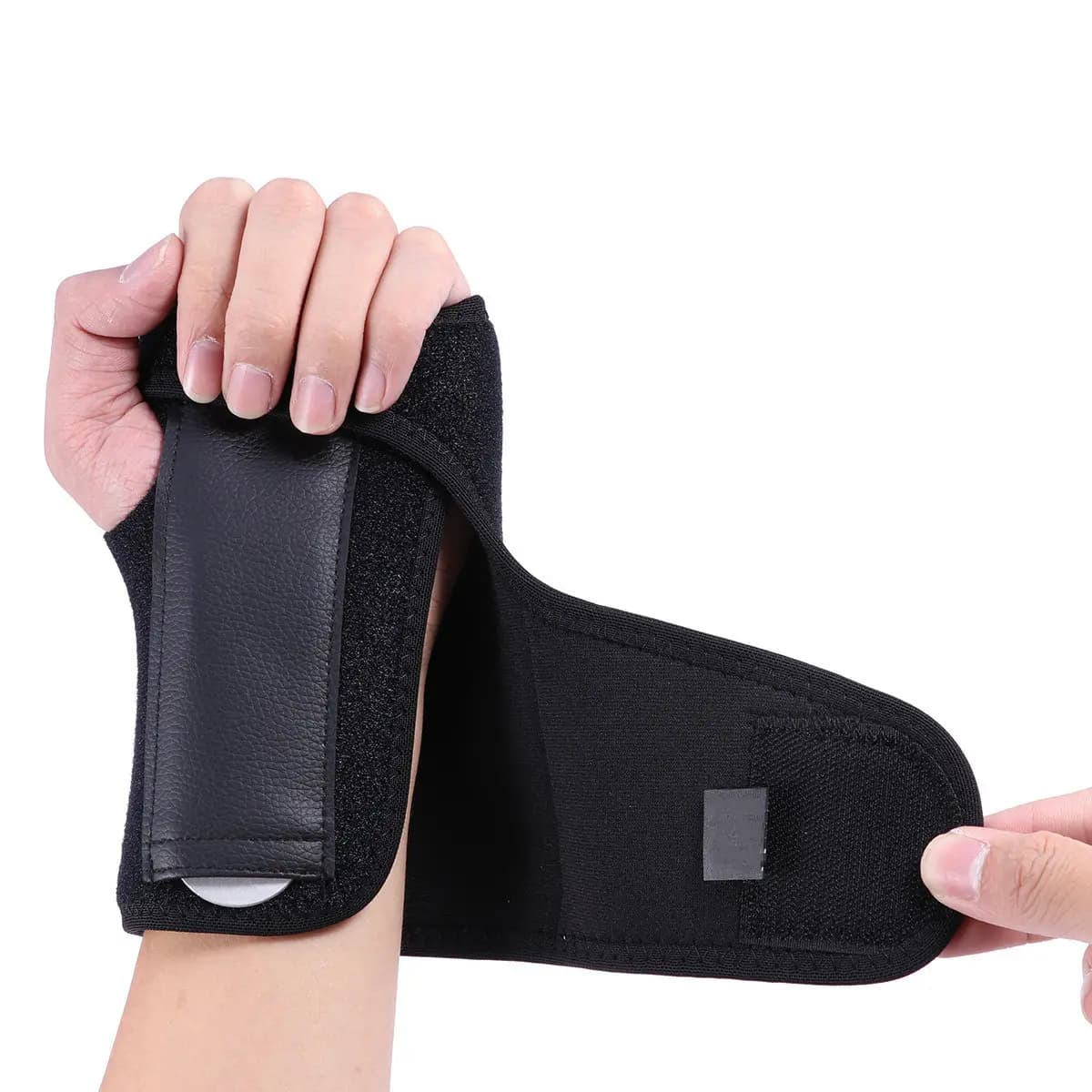 Supporto da Polso Sportivo con Telaio in Acciaio per Mano Sinistra, Protezione per Sindrome del Tunnel Carpale, Tendinite, Sollievo dal Dolore e da Distorsioni