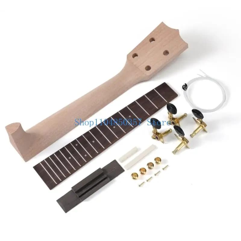 652F 1 Set Parti strumenti musicali con tastiera in legno per ukulele