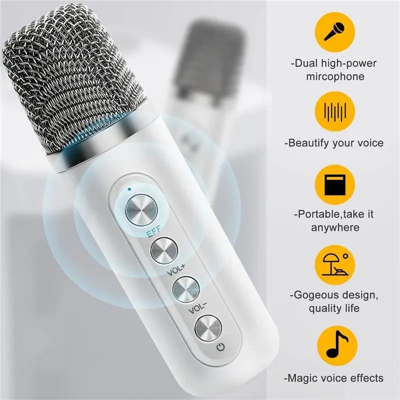 Portable Karaoke Machine with 2 Wireless Microphones plastic karaoke machine with lyrics display