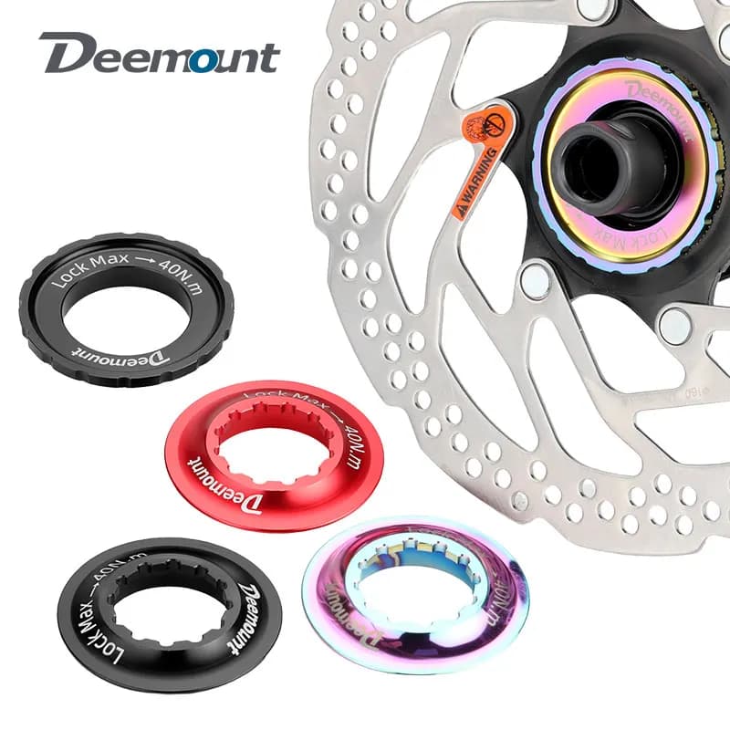 Adattatore Deemount da Centerlock a 6 Fori per Mozzo Bicicletta, Conversione Center Lock, Adattatore per Rotore a 6 Bulloni per Freni a Disco MTB e Bici da Strada Fai-da-Te