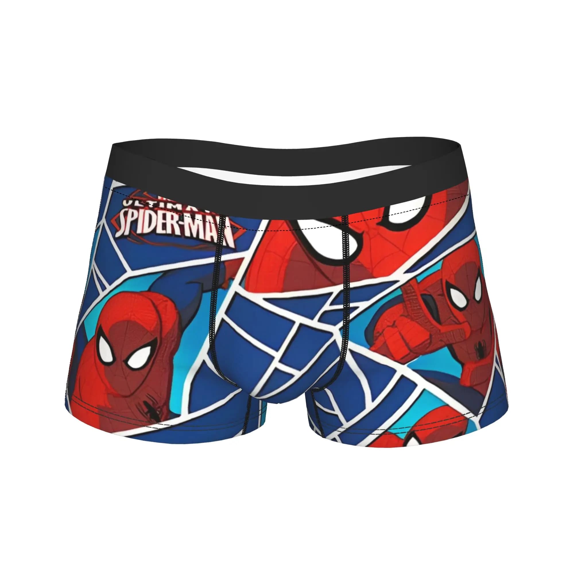 Boxer da Uomo Spider-Man Divertenti a Vita Media, Taglie Forti