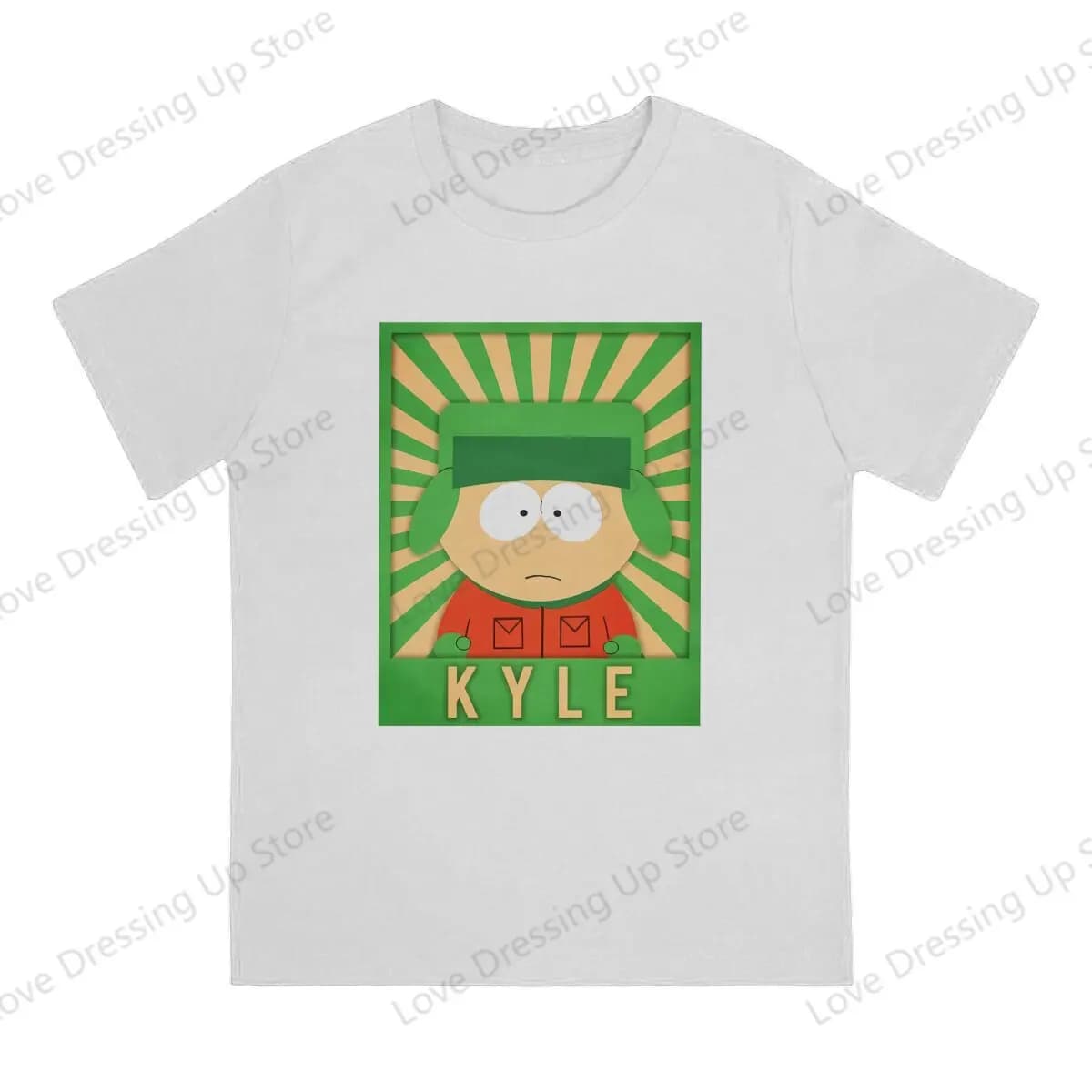 Kyle Large printed cotton men's Tshirt Short Sleeve Street Tshirts S-southpark Theme Sport Tops