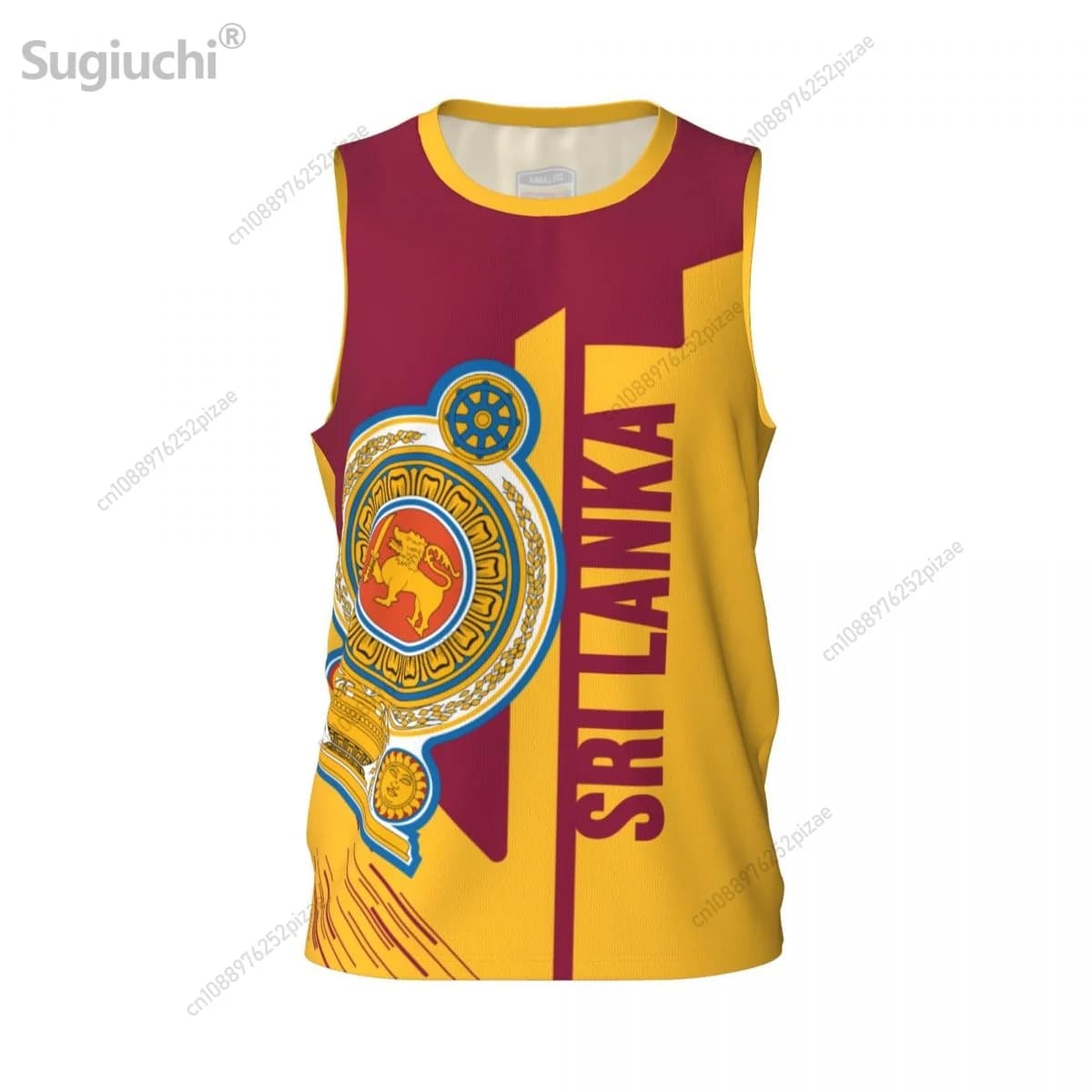 Magliette sportive con nome e numero personalizzati SRI LANKA 3D Flag, abbigliamento da uomo traspirante per basket, corsa, fitness.