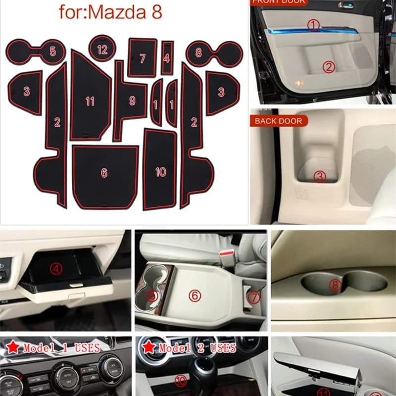 Door Slot Bearing for Toyota Alphard Vellfire AH30 2015-2016 Car Accessories Anti-slip Mat Support