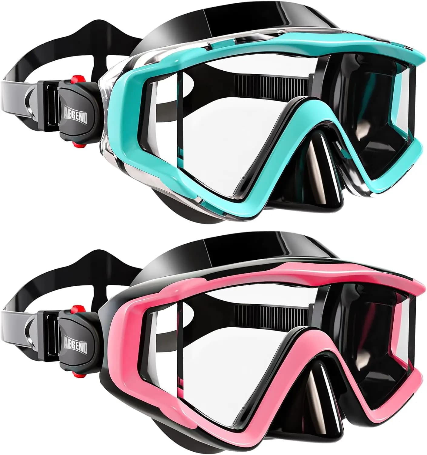 Maschera Subacquea Panoramica Antiappannamento per Adulti e Adolescenti - Occhialini Comfort Fit con Sacchetto a Rete per Snorkeling, Immersioni Subacquee, Apnea