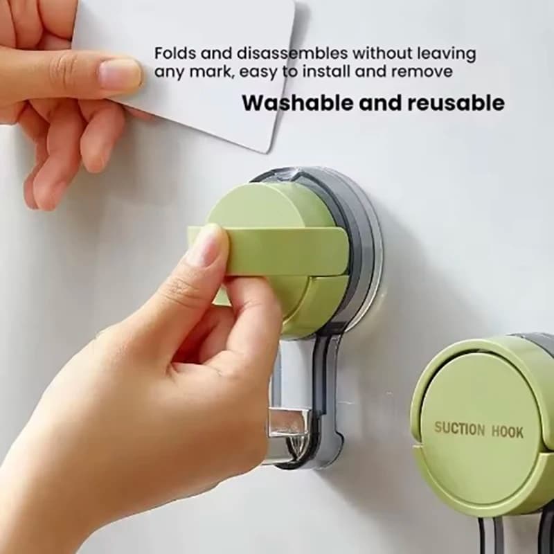 Suction Hooks Strong Vacuum Power Traceless No-Drilling Adhesive Hooks for Home Bathroom Kitchen Door Back and Toilet Area