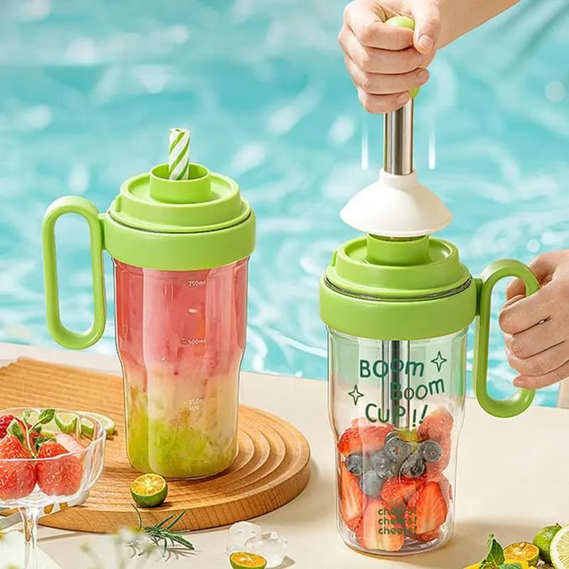 Shaker per cocktail Shaker per bevande trasparente Shaker 33,8 OZ Miscelatore multifunzionale a tenuta stagna Shake Cup Bottle Frullatore Shaker Cup