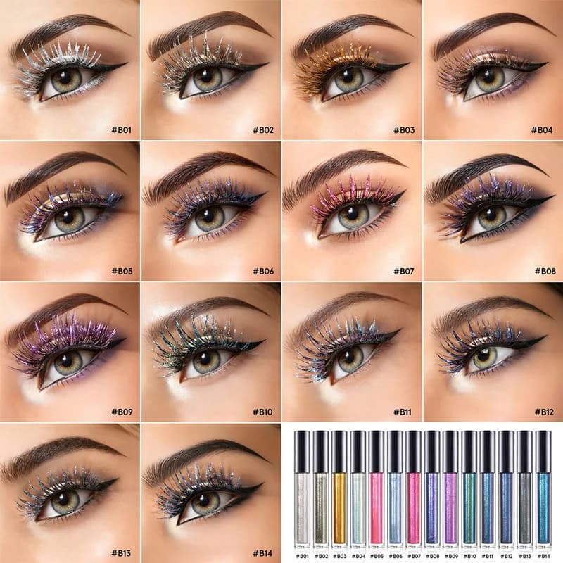 Mascara Chameleon, Colorato, Vegano, Tridimensionale, Effetto Diamante, Lucido, Lunga Durata e Neutro