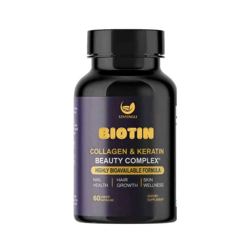 Acido ialuronico, biotina, collagene, cheratina, vitamina, 25000 capsule, complesso di bellezza, integratore per la salute di unghie, articolazioni e ossa