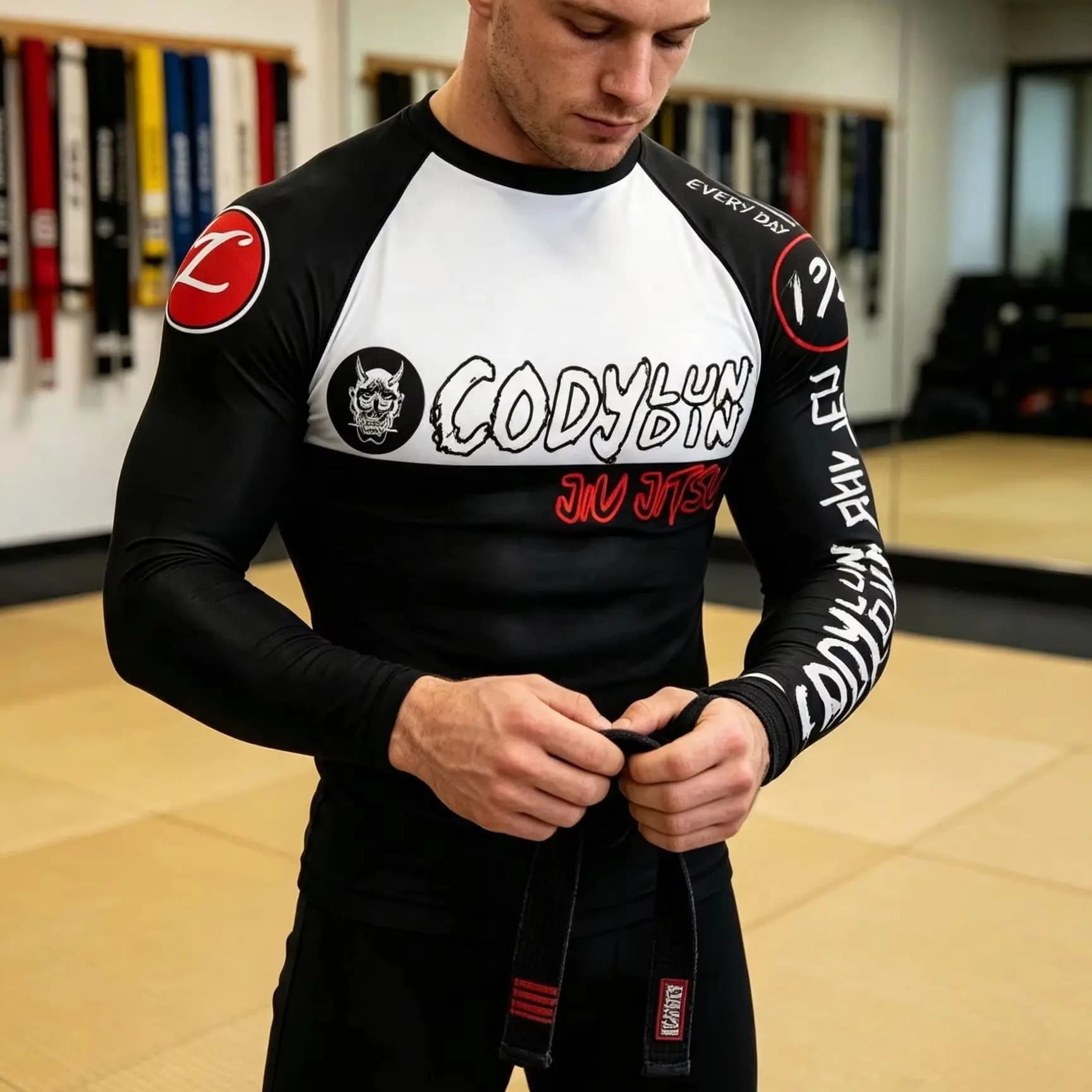 Customized Logo Men's BJJ Kimono Taekwondo Fighting Gym Sportswear Cody Lundin High Qulitay Martial Arts Taekwondo Uniform