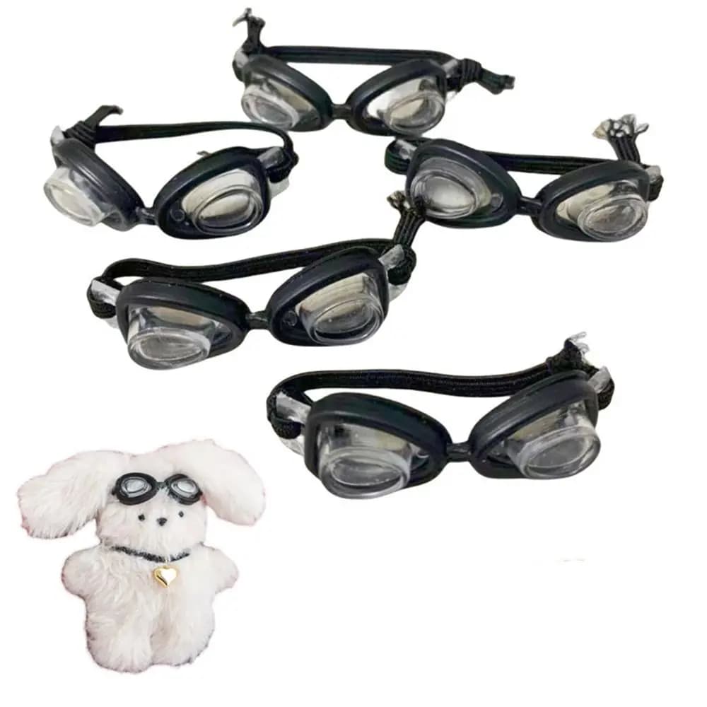 Miniature Doll Tiny Underwater Swimming Diving Glasses Ornament Scene Objects For Doll House Children's Goggles Accessories for Dolls Cotton