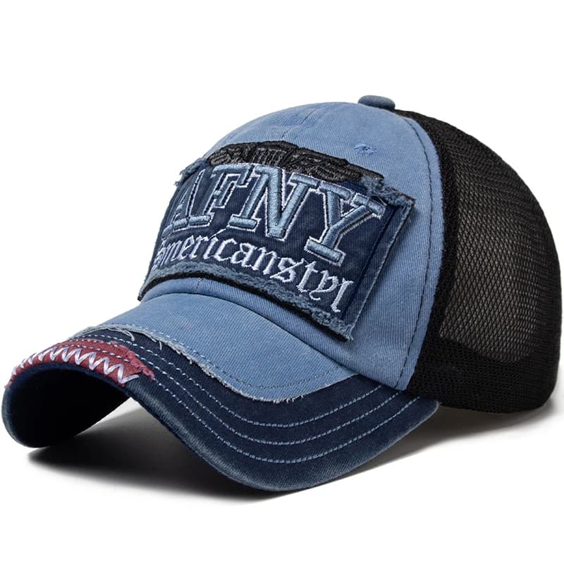 CNTANG Moda Maglia Berretto da baseball da uomo Estate Cotone Lettere Ricamate Cappello da sole Snapback Casual Traspirante Hip Hop Caps per uomo