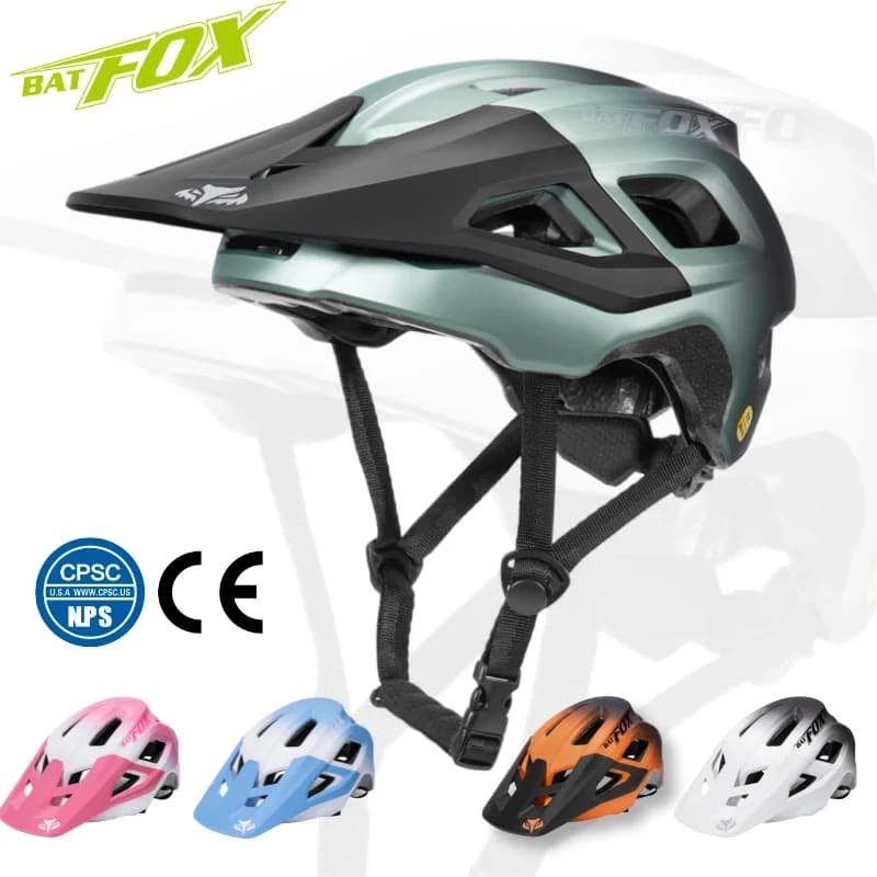 BATFOX Bike helmets mtb enduro helmet man cross downhill mountain bike helmet size adjustable 55-62 cm