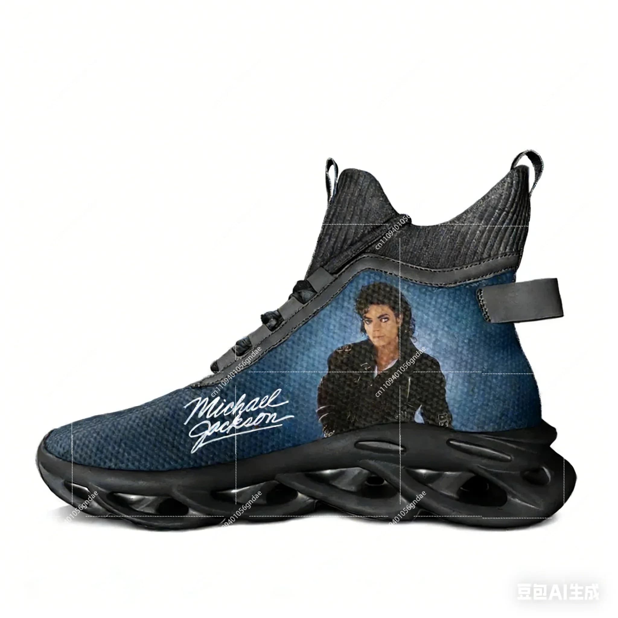 Michael Jackson High Top Flats Sneakers Men Women Hiking Sneakers Travel Mountaineering Shoes Running Casual Shoes Custom Shoe