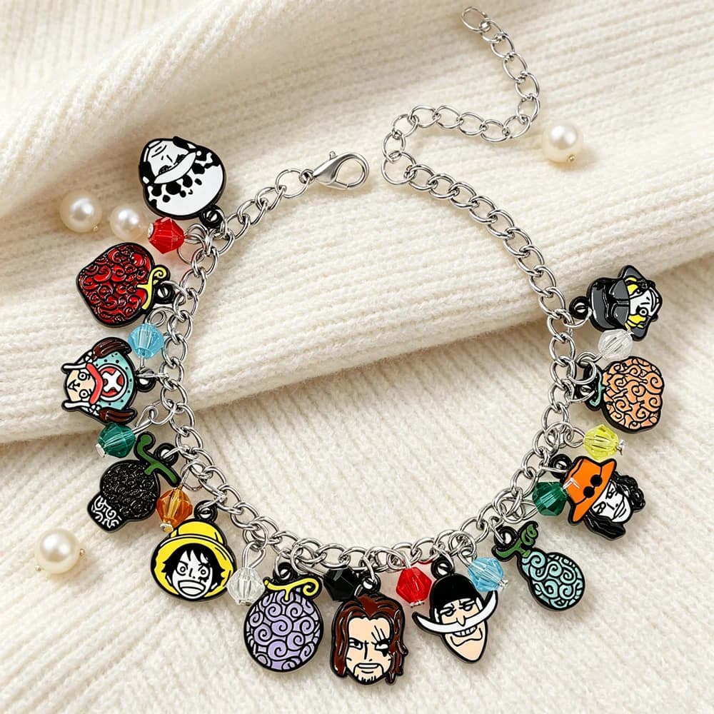 One Piece Bracelet DIY Metal Bracelet Jewelry Bracelet Comics Souvenirs Trendy Animations Gifts Accessory
