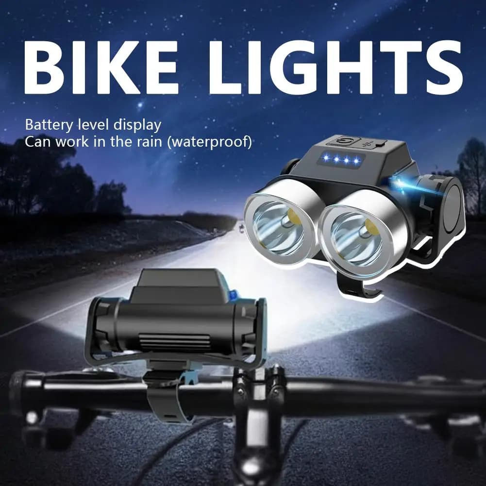 USB Rechargeable Light Lighting Super Bright Waterproof Easy Installation for Road Mountain Bike Accessories
