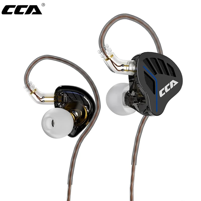 CCA AKX HiFi Earphones Dynamic Drive Heavy Bass Heavy Bass Earbuds Sports Metal Headphones Detachable Headphones Gaming Headset