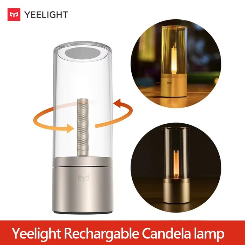 Yeelight Rechargeable Candle Light Environmental Light LED Night Light Hot Light 1800K Continuous Rotary Dimming Type C Charging