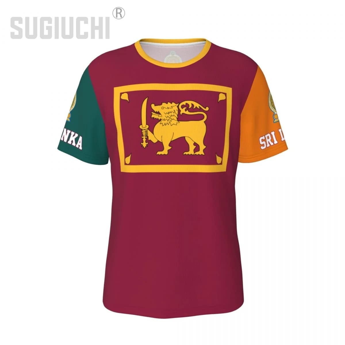 T-shirt unisex con bandiera dello Sri Lanka, magliette dello Sri Lanka per uomini e donne, regali per tifosi di calcio, abbigliamento personalizzato