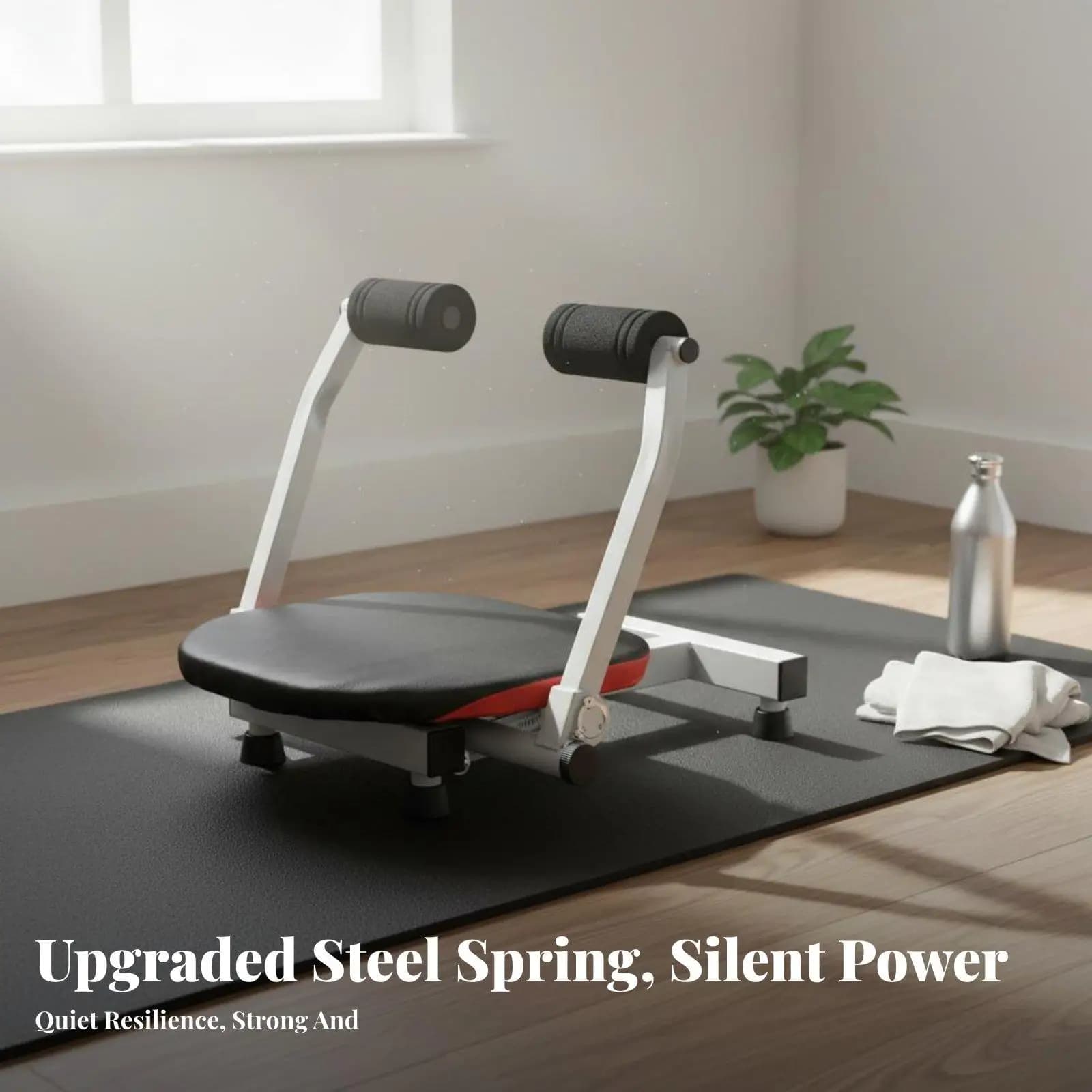 Sit Up Exercise Equipment Abdominal Trainer with Foam Rollers for Home Workout Machine Fitness Tools