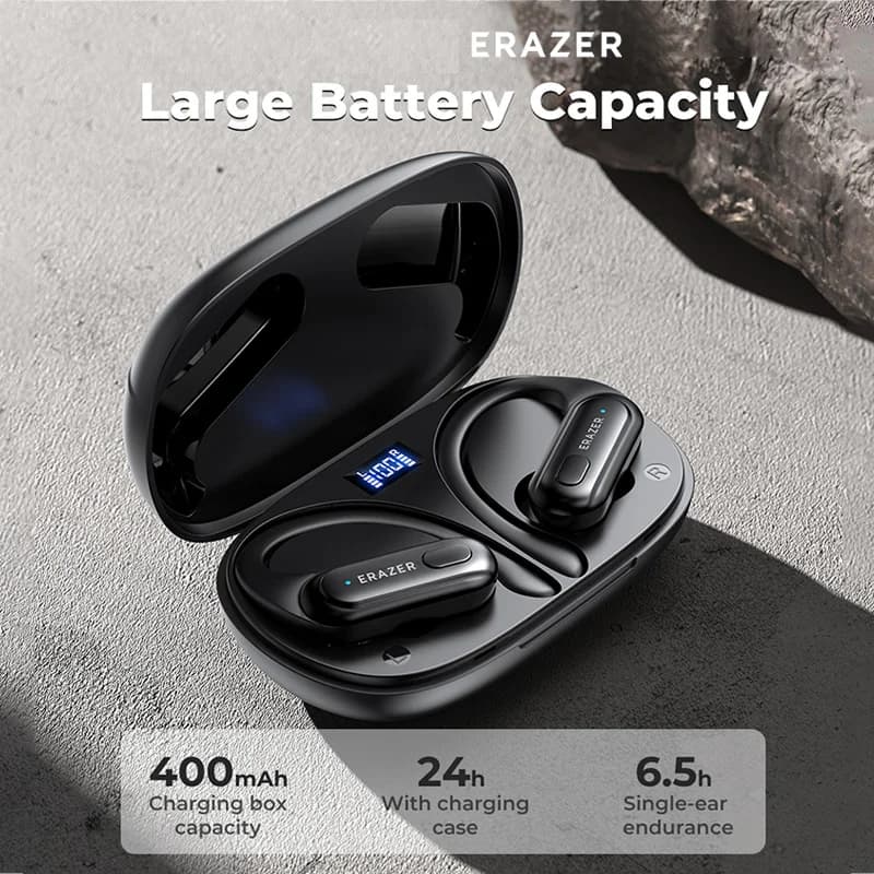 ERAZER XT60PRO Sports Wireless Headphones Bluetooth Earphones Earbuds Noise Reduction Headset with Mic Earhook