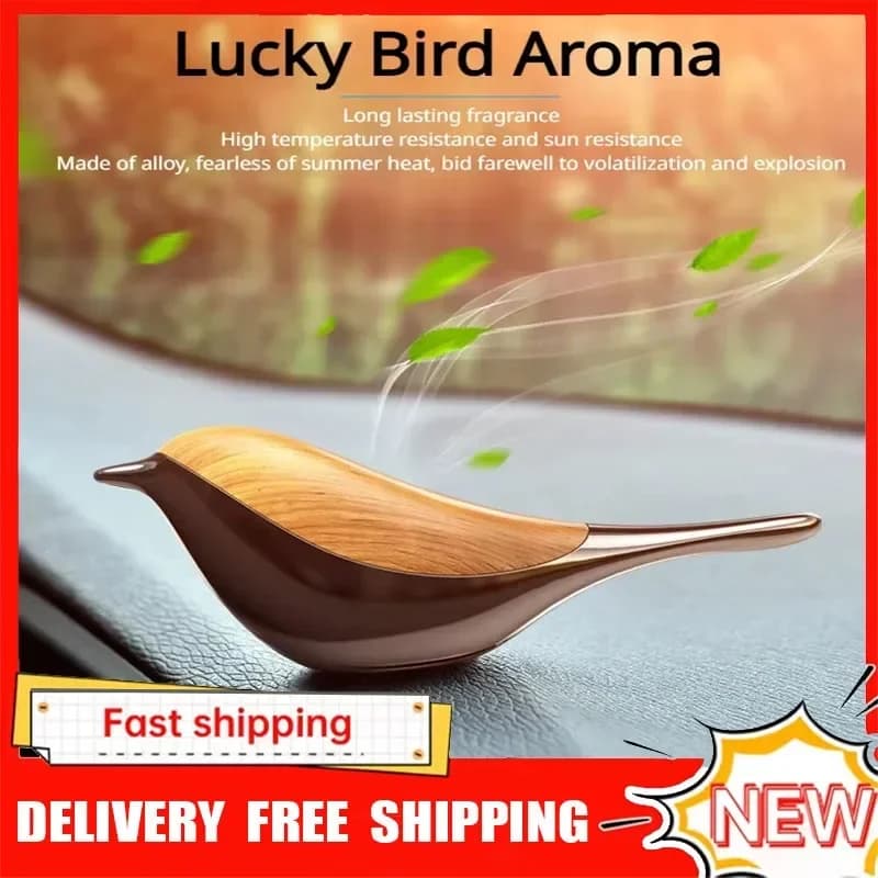 NEW Deodorant for Auto Lucky Bird, Aroma Diffuser with Magnetic Carpet, Air Purification Accessories and Internal fragrance Car