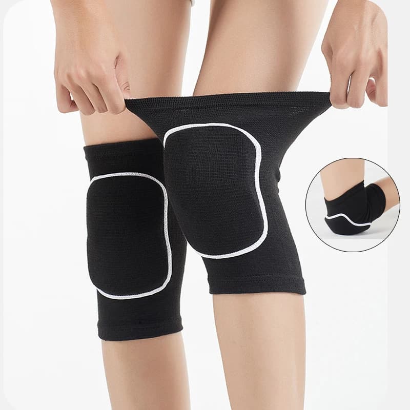 Ginocchiere da ballo Bretelle di supporto con cuscino – Cuscinetti sportivi protettivi per uomo/donna/bambino, yoga, pallavolo, calcio, 1 paio