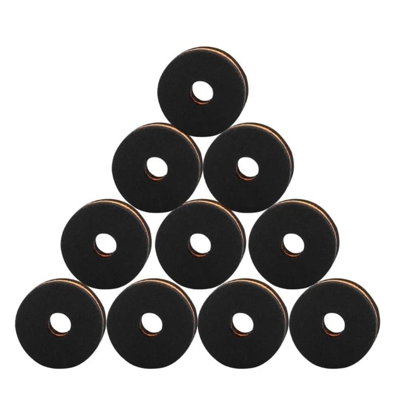 P9FC 10 Pcs Drum Cymbal Felt Pad Round Cymbal Stand Felt Washers Non Slip Felt Pads Cushions Percussion Drum accessories