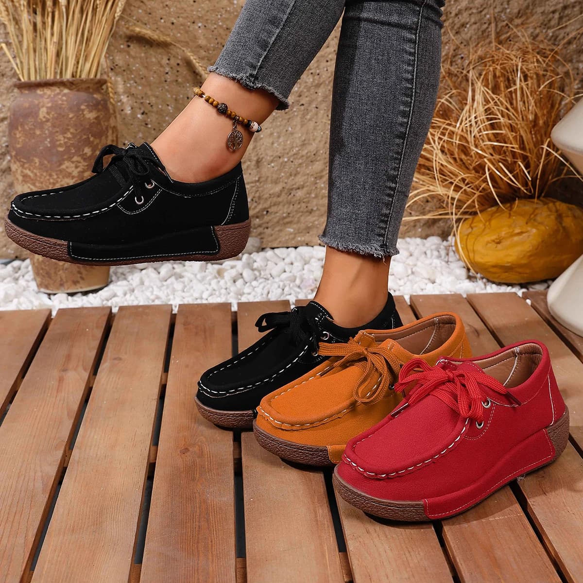 Plus Size Mocassini da donna Casual Suola morbida Scarpe basse antiscivolo Donna Primavera 2025 Nuove scarpe da ginnastica comode Donna Zapatos De Mujer