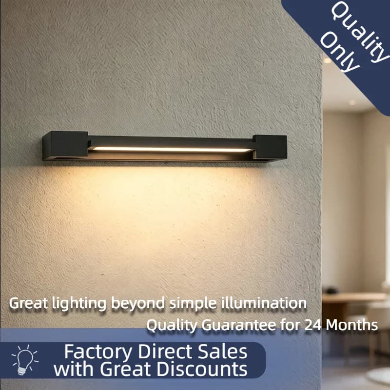 Latest Rotatable Adjustable LED Wall Lamp,IP65 Aluminum Long Strip Sconce for Bedroom Computer Room Villa Store Interior