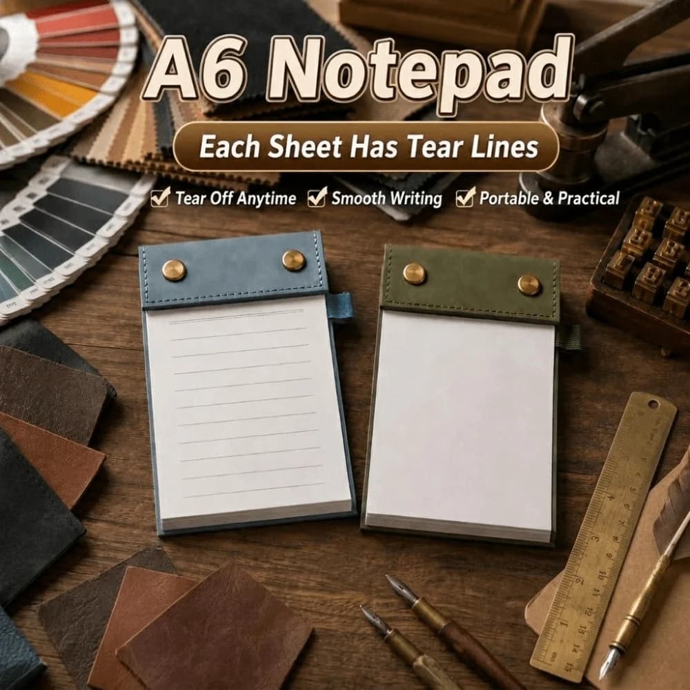Portable Tearable A6 Notepad Vintage Daily Planner Sticky Notes Writing Memo Pad Pocket Notebook For Students