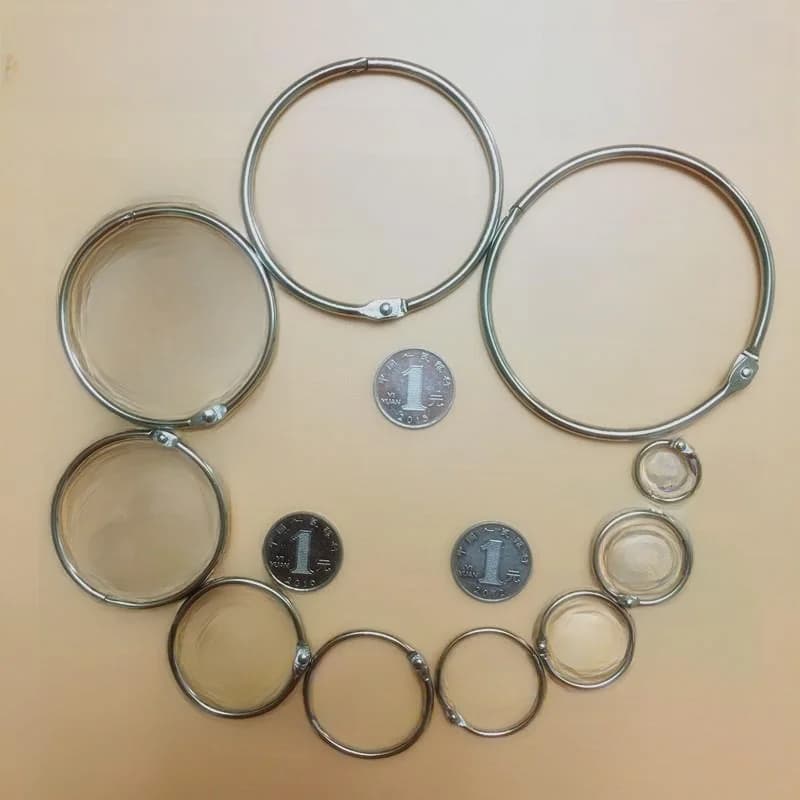 Roman Ring Curtain Ring Multi-Purpose Open Ring Living Room Decorative Accessories Iron Ring Album Notebook Binding Ring