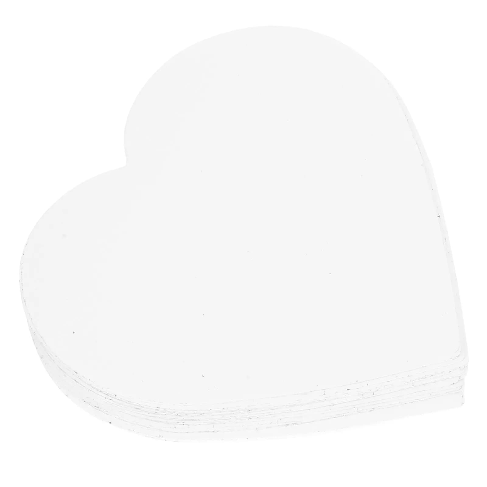 20Pcs Sublimation Sticker Paper Heart Shaped Blank Sticker DIY Heat Transfer Decals Strong Adhesion Sublimation Thermal Printing