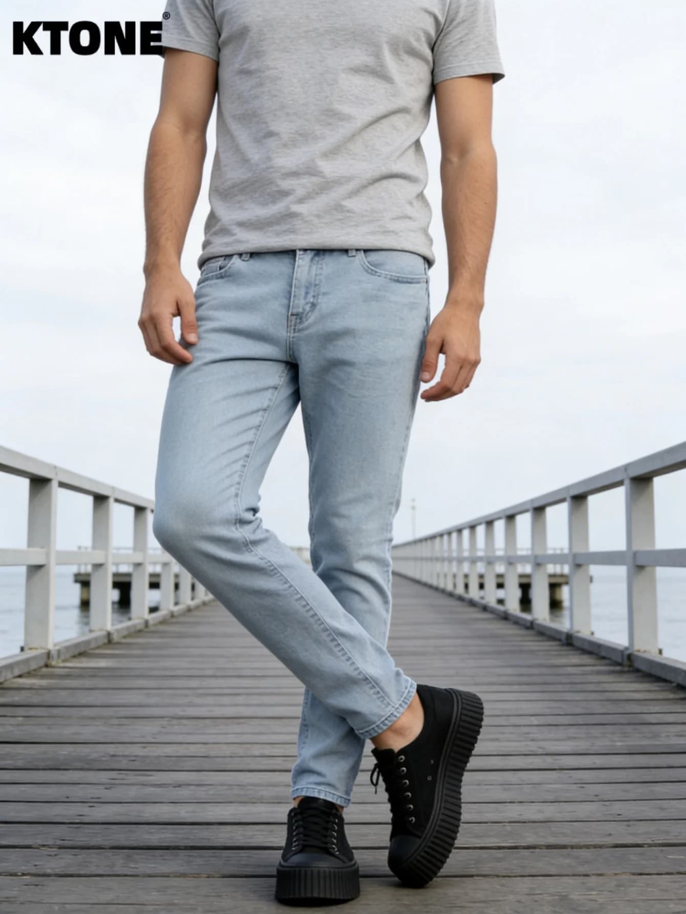 Jeans Slim Originali Y2K Blu per Uomo, Stile Drip, Pantaloni Casual in Denim, Senza Accessori o Cinture Inclusi