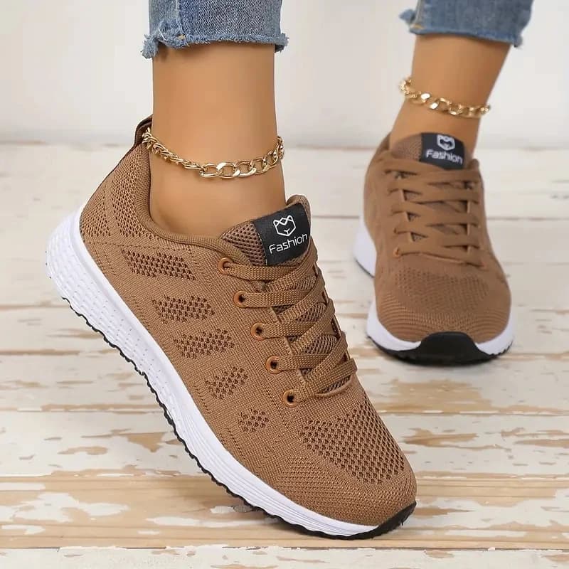 Scarpe basse casual da donna Scarpe sportive Scarpe da ginnastica traspiranti in mesh Scarpe da donna Scarpe da ginnastica femminili con plateau per donna Basket Tenis Feminino