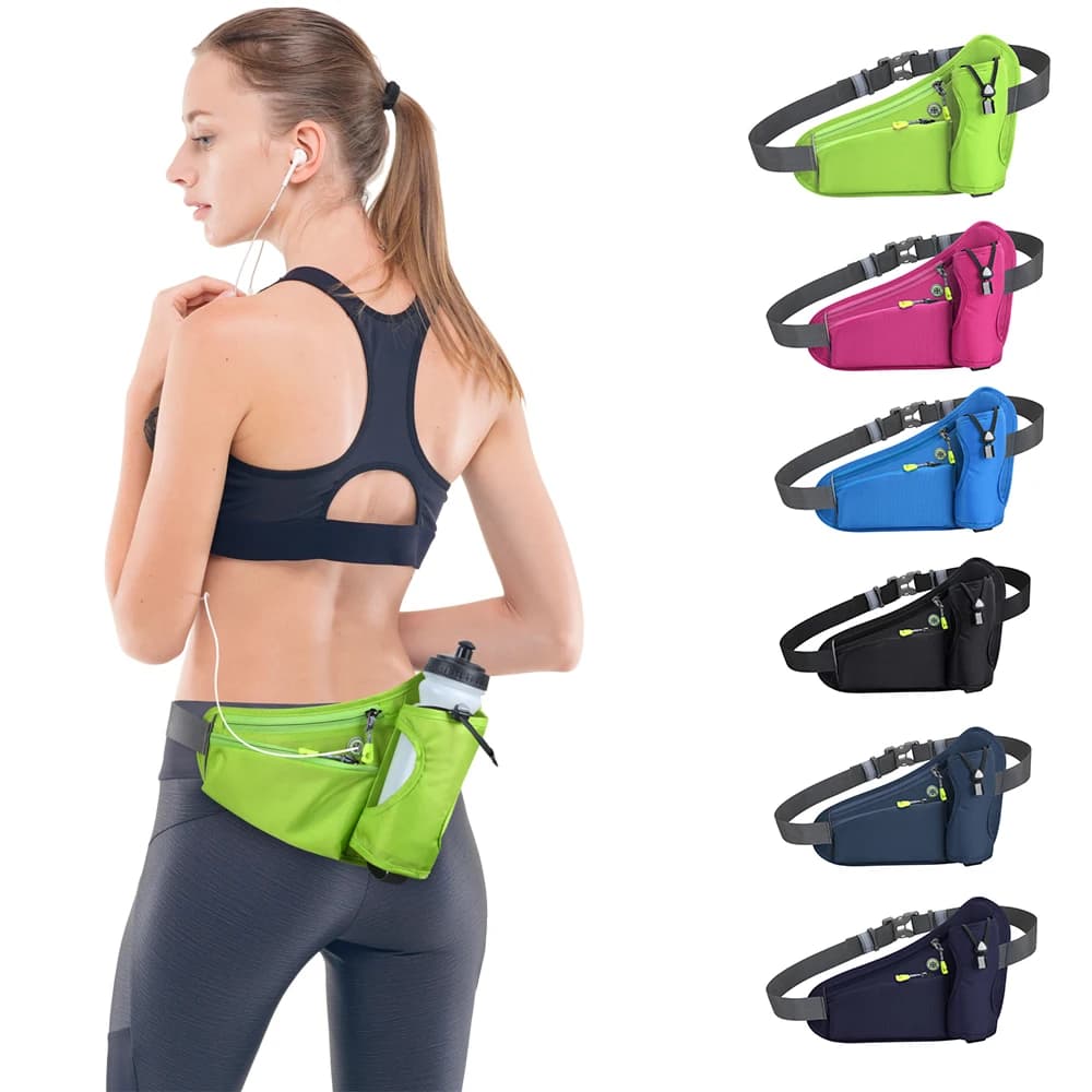 Belt bag for hydration sporty running belt marsupio bag with bottle holder for men woman racing cycle hiking
