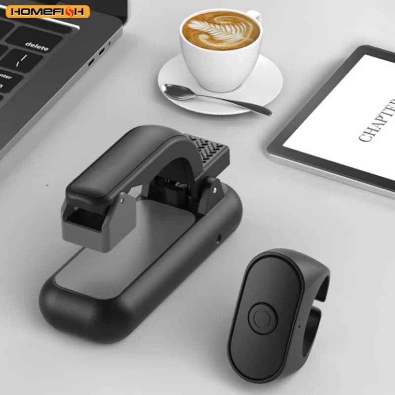 2-in-1 Page Turner Clicker Wireless Page Turner Remote Control E-Reader Phone Camera Record Trigger Remote for Kindle Paperwhite