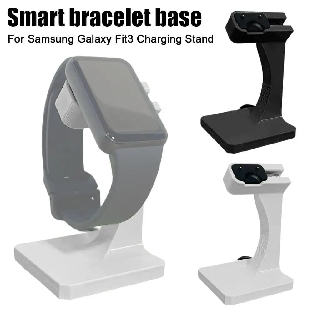 Supporto base dock per caricabatterie Smart Watch per Samsung Galaxy Fit3 Supporto di ricarica con slot di gestione cavi integrato SENZA ricarica