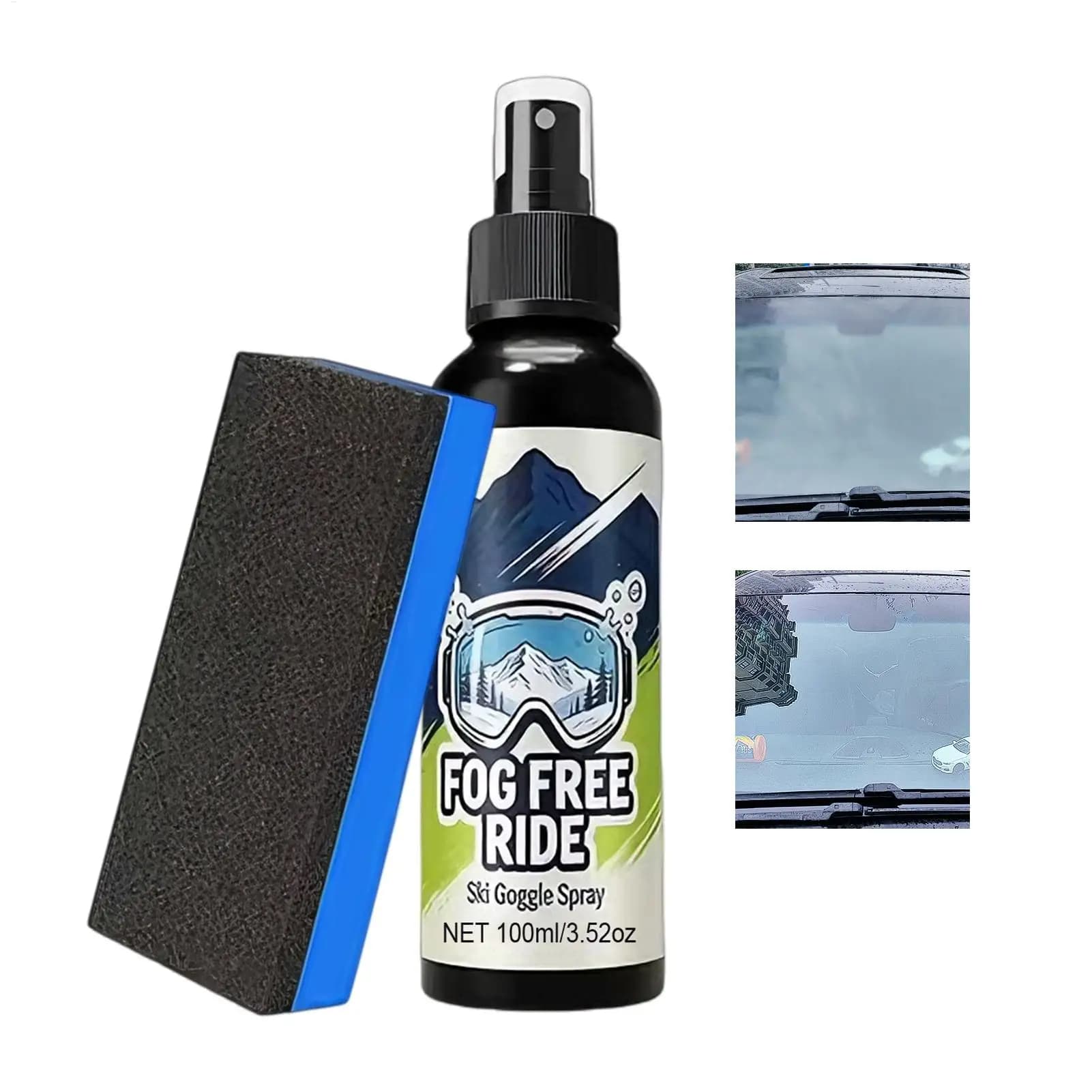 Spray antiappannamento multiuso, spray antiappannamento per maschere da sci invernali, adatto per snowboard, sci alpino e maschere per sport sulla neve