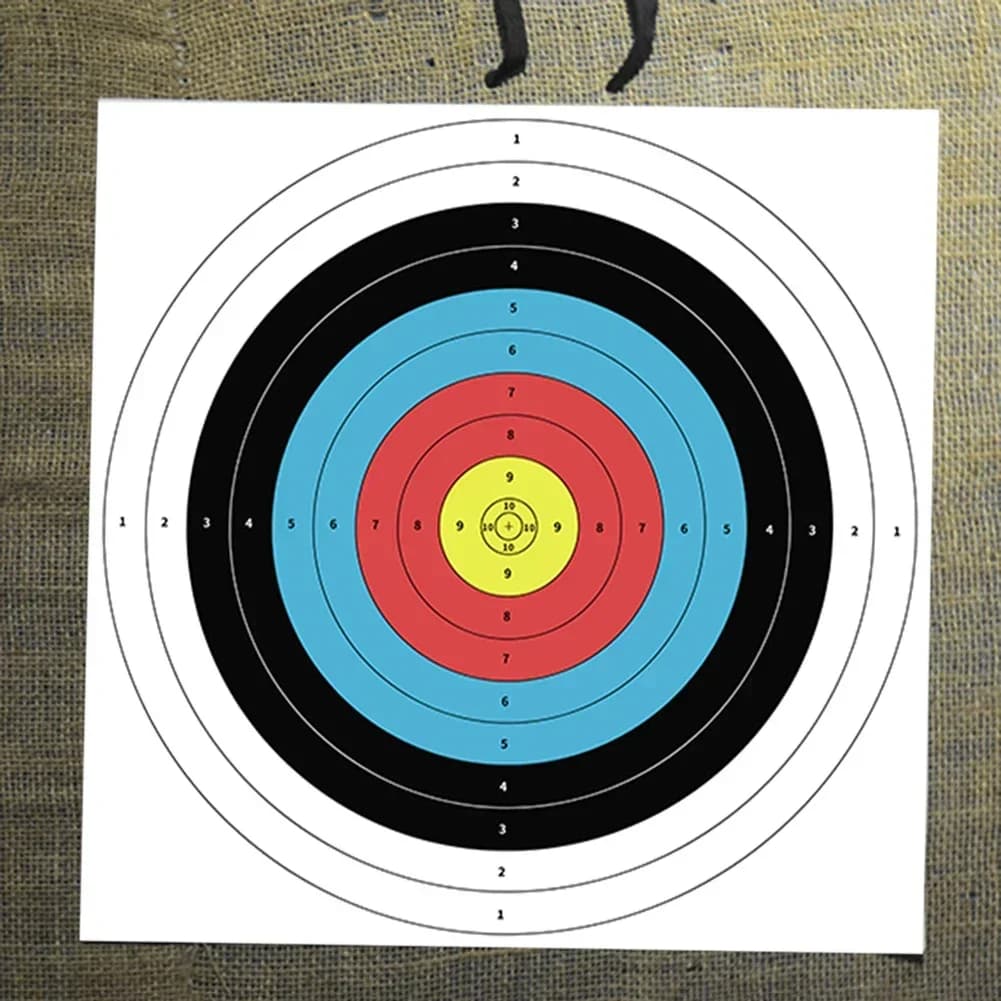 10pcs/lot Profession Archery Targets Paper Face Bow Arrow Gauge Shooting Target Paper Traditional Shooting Accessories